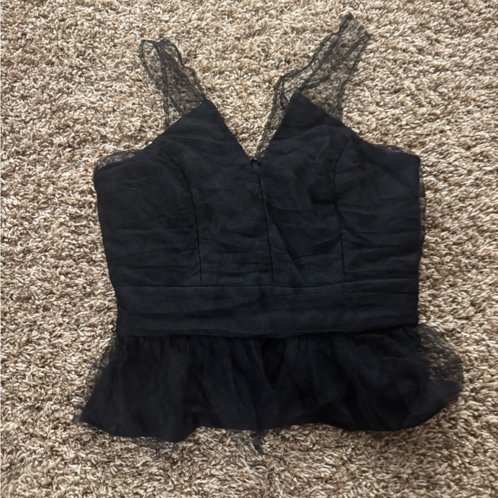 BCBGeneration Black Lace Blouse